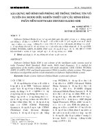 XÂY DỰNG MÔ HÌNH MÔ PHỎNG HỆ THỐNG THÔNG TIN VÔ TUYẾN ĐA MODE ĐIỀU KHIỂN THIẾT LẬP CẤU HÌNH BẰNG PHẦN MỀM SOFTWARE DEFINED RADIO SDR