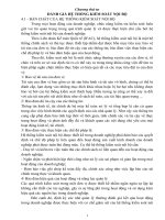 Bài giảng môn kiểm toán tài chính: Chương 4: Đánh giá hệ thống kiểm soát nội bộ trong kiểm toán tài chính