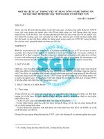 MỘT SỐ LỆCH LẠC TRONG VIỆC SỬ DỤNG CÔNG NGHỆ THÔNG TIN ĐỂ DẠY HỌC HÌNH HỌC BẬC TRUNG HỌC CƠ SỞ HIỆN NAY