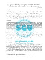 VẬN DỤNG MÔ HÌNH TỔNG CÔNG TY NHÀ NƯỚC Ở TP HỒ CHÍ MINH – QUÁ TRÌNH PHÁT TRIỂN VÀ NHỮNG VẤN ĐỀ ĐẶT RA HIỆN NAY