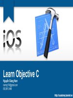 tài liệu ngôn ngữ lập trình objective C