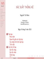 tài liệu xác suất thống kê