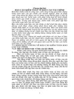 Bài giảng môn kiểm toán tài chính: Chương 7: Báo cáo kiểm toán tài chính