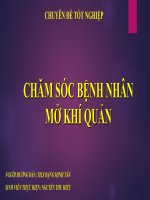 chăm sóc bệnh nhân mở khí quản
