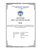 HOÀN THIỆN CÔNG TÁC KẾ TOÁN BÁN HÀNG VÀ XÁC ĐỊNH KẾT QUẢ BÁN HÀNG TẠI CÔNG TY TNHH MỘT THÀNH VIÊN  THƯƠNG MẠI VÀ DỊCH VỤ NHỰA TRÀNG AN