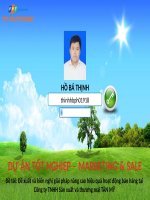 Slide thuyết trình dự án tốt nghiệp chuyên ngành Marketing  Fpoly