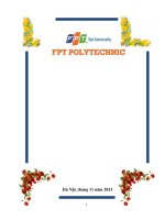 ASSIGNMENT Marketing thương mại  Fpoly