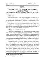 Chuyên đề tốt nghiệp Hoàn thiện công tác tuyển dụng nhân sự tại công ty TNHH SX và TM thanh toàn