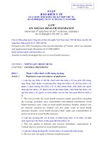 Bảo hiểm y tế song ngữ anh việt (free)