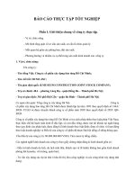 báo cáo thực tập tốt nghiệp tại công ty cổ phần xây dựng bảo tàng hồ chí minh