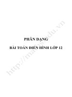 các bài toan khảo sát hàm số diển hình 12