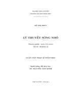 luận văn thạc sĩ lý thuyết sóng nhỏ