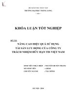 nâng cao hiệu quả sử dụng tài sản lưu động của công ty tnhh tis việt nam