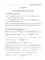 tính đơn điệu hàm số và cực trị của hàm số