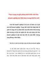 Thực trạng và giải pháp phát triển văn hóa doanh nghiệp tại Việt Nam trong thời kì mới