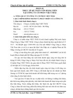 Chuyên đề tốt nghiệp Kế toán vốn bằng tiền tại Công ty cổ phần VIỆT THÁI