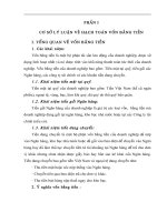 CHUYÊN ĐỀ TỐT NGHIỆP THỰC TRẠNG KẾ TOÁN VỐN BẰNG TIỀN TẠI CÔNG TY CỔ PHẦN QUANG HUY