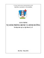 giáo trình vệ sinh phòng bệnh và dinh dưỡng
