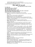 Tiểu phẩm hay đạt giải nhất thi giao lưu tiếng việt của chúng em năm 2013