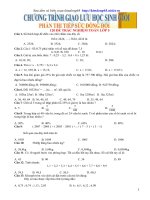 120 Bài toán trắc nghiệm HSG lớp 5