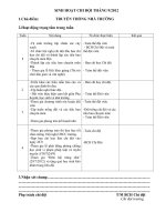 KẾ HOẠCH CHI ĐỘI TỪ THÁNG 9 ĐẾN THÁNG 01/2013