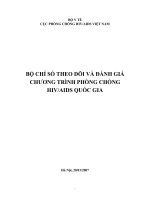 bộ chỉ số theo dõi và đánh giá chương trình phòng chống hiv-aids quốc gia