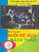 Kỹ thuật nuôi dê bách thảo
