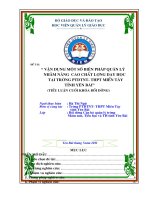 Tiểu luận cuối khóa bôi dưỡng can bộ quản lí