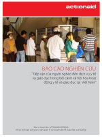 báo cáo nghiên cứu “tiếp cận của người nghèo đến dịch vụ y tế và giáo dục trong bối cảnh xã hội hóa hoạt động y tế và giáo dục tại việt nam