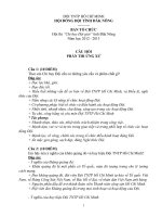 Câu hỏi thi XU LY TINH HUONG CHI HUY DOI GIOI