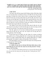 nghiên cứu lựa chọn một số bài tập chiến thuật nhằm nâng cao hiệu quả thi đấu đơn cho sinh viên chuyên sâu cầu lông năm thứ ba trường đại học tdtt đà nẵng