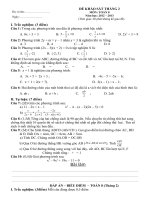 De kiem tra Dai so 8, Tiet 56