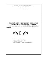 SÁNG KIẾN KINH NGHIỆM LOP 1