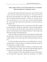 THỰC TRẠNG CÔNG TÁC XÂY DỰNG ĐỘI NGŨ CỦA TRƯỜNG THPT SƠN ĐỘNG SỐ 1, TỈNH BẮC GIANG