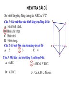 DIỆN TÍCH XUNG QUANH HÌNH LĂNG TRỤ ĐỨNG