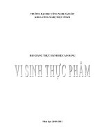 bài giảng thực hành hệ cao đẳng vi sinh thực phẩm