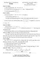 ĐỀ THI THỬ VÀO LỚP 10 - THÁNG 3