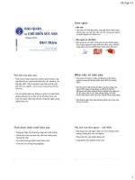 BẢO QUẢN VÀ CHẾ BIẾN SÚC SẢN