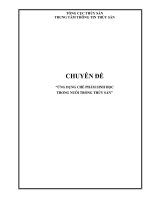 chuyên đề ứng dụng sản phẩm sinh học trong nuôi trồng thủy sản