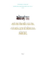 bài dự thi hội thi tìm hiểu giá trị văn hóa lịch sử đồng nai