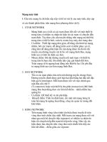 Mạng máy tính  Tự luận  Trắc nghiệm