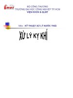 Môn kỹ thuật xử lý nước thải   xử lý kỵ khí