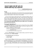 vấn đề định chủ đề đối với ngành biên mục học hiện nay