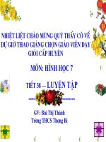 tiết 37. Luyện tập 1 dịnh lý py tago