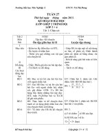 Giáo án lớp ghép tuần 27 lớp 3+4+5