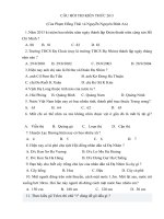 Câu hỏi thi kiến thức 26/3