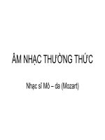 ÂNTT lớp  6, nhạc sĩ Mozart Mô- da