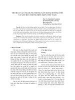 tro bay và ứng dụng trong xây dựng đường ô tô và sân bay trong điều kiện việt nam