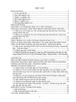 Một số biện pháp chỉ đạo nhằm nâng cao chất lượng giáo dục đạo đức học sinh ở trường PTDT Nội Trú Liên Xã Mường Chiềng - Huyện Đà Bắc - Tỉnh Hòa Bình trong giai đoạn hiện nay