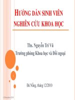 tài liệu hướng dẫn sinh viên nghiên cứu khoa học